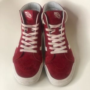 Red Vans Sk8 Hi